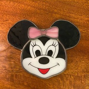 Minnie Mouse Stained Glass Face